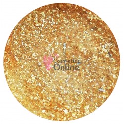 Pudra acrilica de 10g Amelie cu pigment si sclipici SCA14 Roial Gold